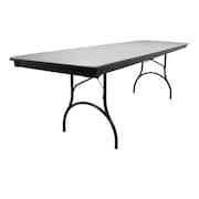 MITYLITE Plastic Folding Table, Gray, 30 x 96 In. RT3096GRB1